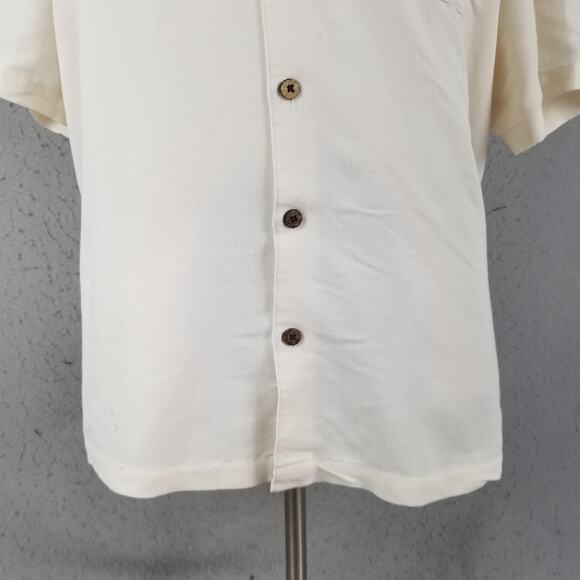 Caribbean Shirt Mens XL Embroidered Parrot Golf Rayon Blend Button Up Casual - Picture 3 of 15